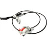 Тормоз дисковый SHIMANO M445-W, BL-M445(ЛЕВ)/BR-M447ПЕР), БЕЛЫЙ, 1000мм EM445BMFPRB100