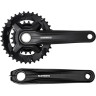 Система SHIMANO ACERA MT210-2B, 175 мм, 36/22T, интегрированный вал, черный, для 9 скоростей, CL:+3 мм, без упаковки AFCMT210EB62L